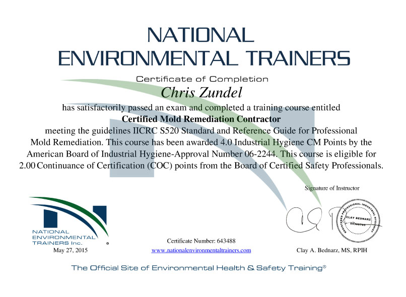 National Environmental Trainers